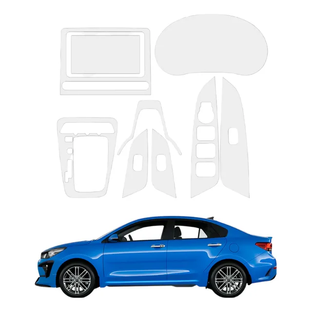 Kit Completo De Proteccion Ppf Para Kia Rio Sedan 2023 - Image 1