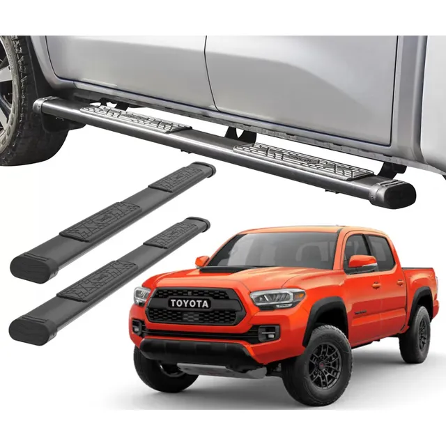 Estribos Toyota Tacoma Doble Cabina 2006 - 2022 Negro Bronx - Image 1