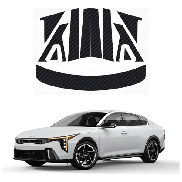 Proteccion Fibra De Carbono Postes Y Aleron Para Kia K4 2025