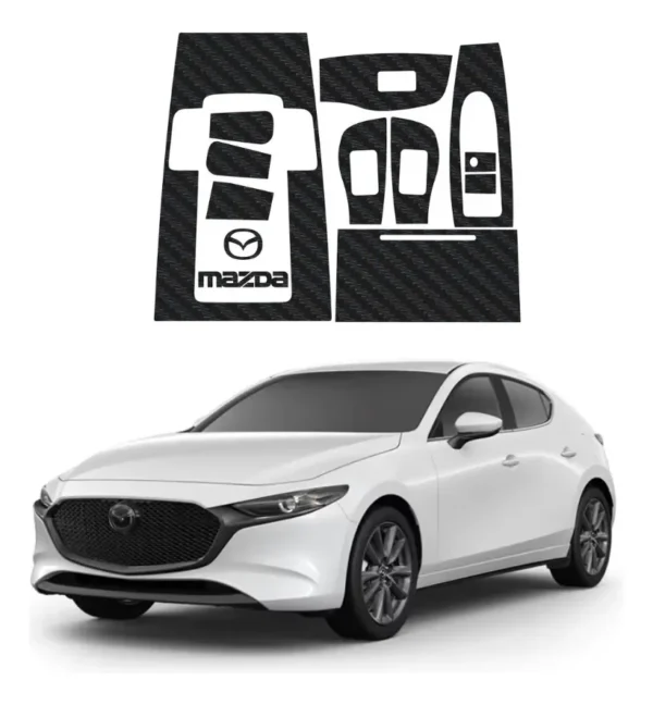 Sticker Protector De 4 Puertas Y Panel Central Mazda 3 2020