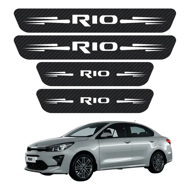 Sticker Protector Bl De Estribos 4 Puertas Para Kia Rio - Image 1