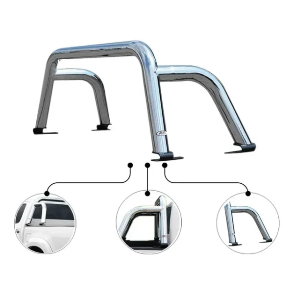 Roll Bar Pasamanos Toyota Hilux 2016 - 2021 Sport Antivuelco