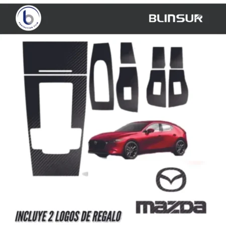 Sticker Protector De 4 Puertas Y Panel Central Mazda 3 2020 - Image 2