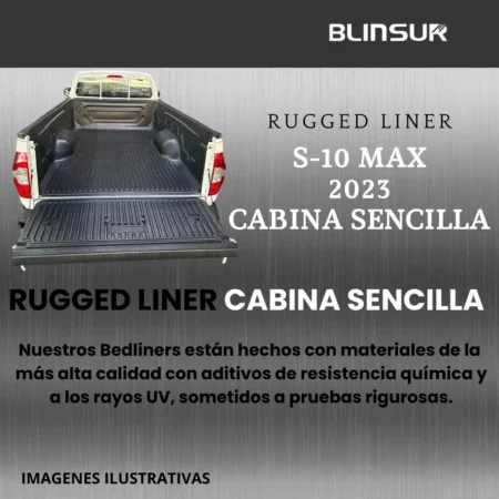 Bedliner Ruggedliner Para S-10 Max 2023 Cabina Sencilla - Image 2