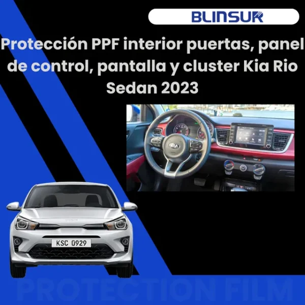 Kit Completo De Proteccion Ppf Para Kia Rio Sedan 2023