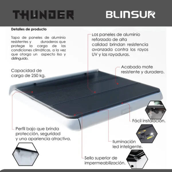 Tapa Cubre Batea Tri Fold Ford F-150 2015 - 2019