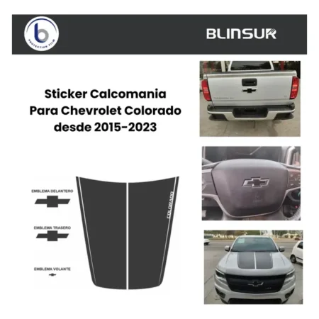 Sticker Calcomania Para Cofre Chevrolet Colorado 2015 - 2023 - Image 3