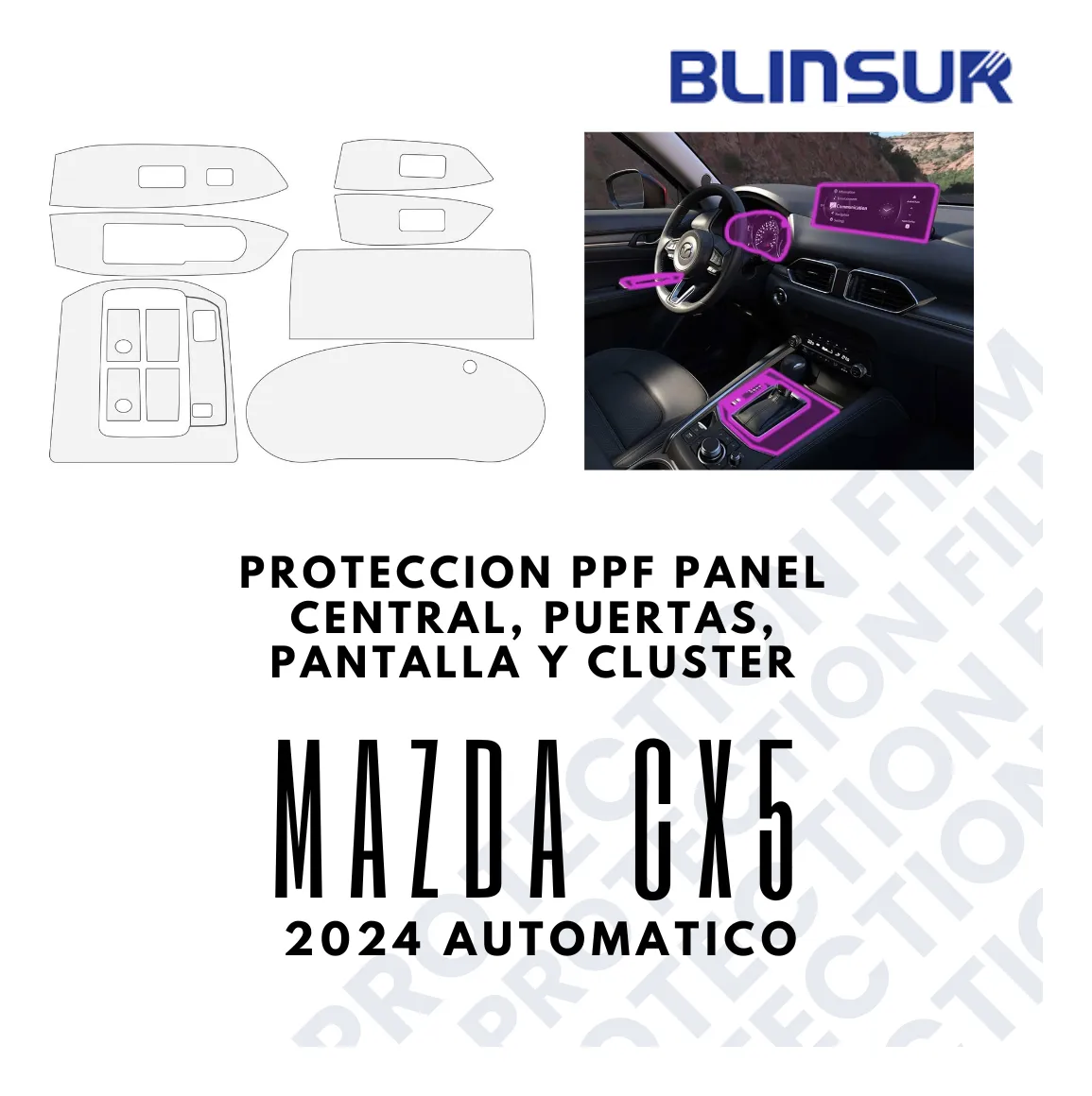 Protección Ppf Kit Completo Para Mazda Cx5 2024 Automatico - Image 3