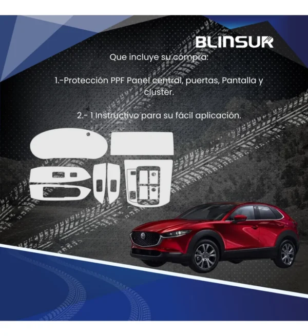 Kit Completo Sticker 4 Puertas/panel Central Mazda Cx5 2024