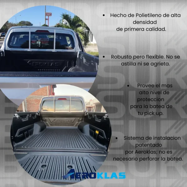 Bed Liner Sobre Riel Toyota Hilux 2016 - 2023 Doble Cabina