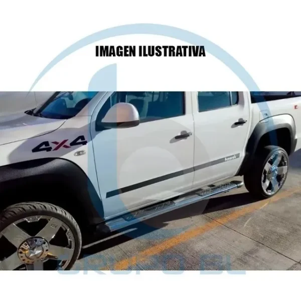 Estribos Bronx Ford Lobo F-150 Doble Cabina 2015-2022 Cromo