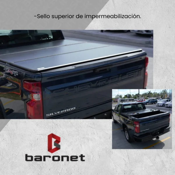 Tapa Cubre Batea Tri Fold Silverado 2019 - 2021 + Cabina Sen