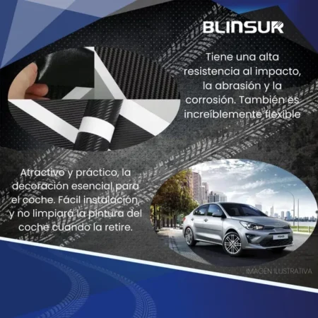 Sticker Protector Bl De Estribos 4 Puertas Para Kia Rio - Image 4