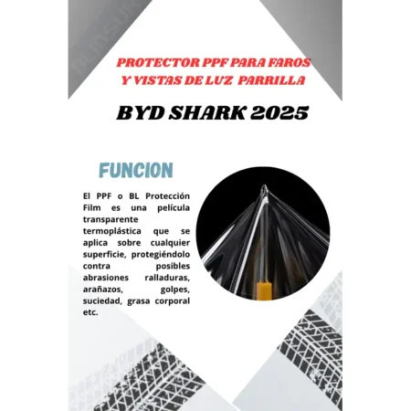 Protector Ppf Faros Y Vistas De Luz Parrillas Byd Shark 2025 - Image 5