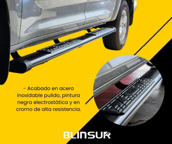 Estribos Bronx Para Ford Super Duty 2025 Cabina Sencilla Negro