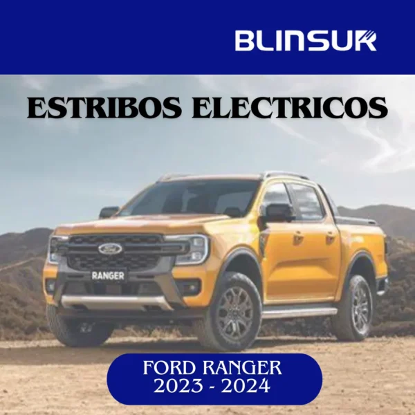 Estribos Electricos Para Ford Ranger 2023-2024 Dob Cab Negro
