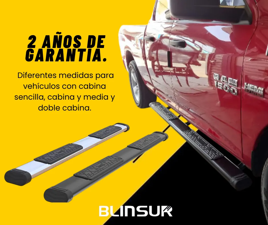 Estribos Bronx Para Ford Super Duty 2025 Cabina Sencilla Negro - Image 4