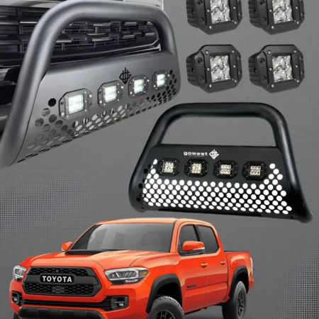 Combo Burrera Ultra Bar Toyota Tacoma 2016 - 2022 + 4 Faros