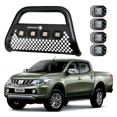 Kit Burrera Ultra Bar Mitsubishi L200 2016 - 2019 + 4 Faros