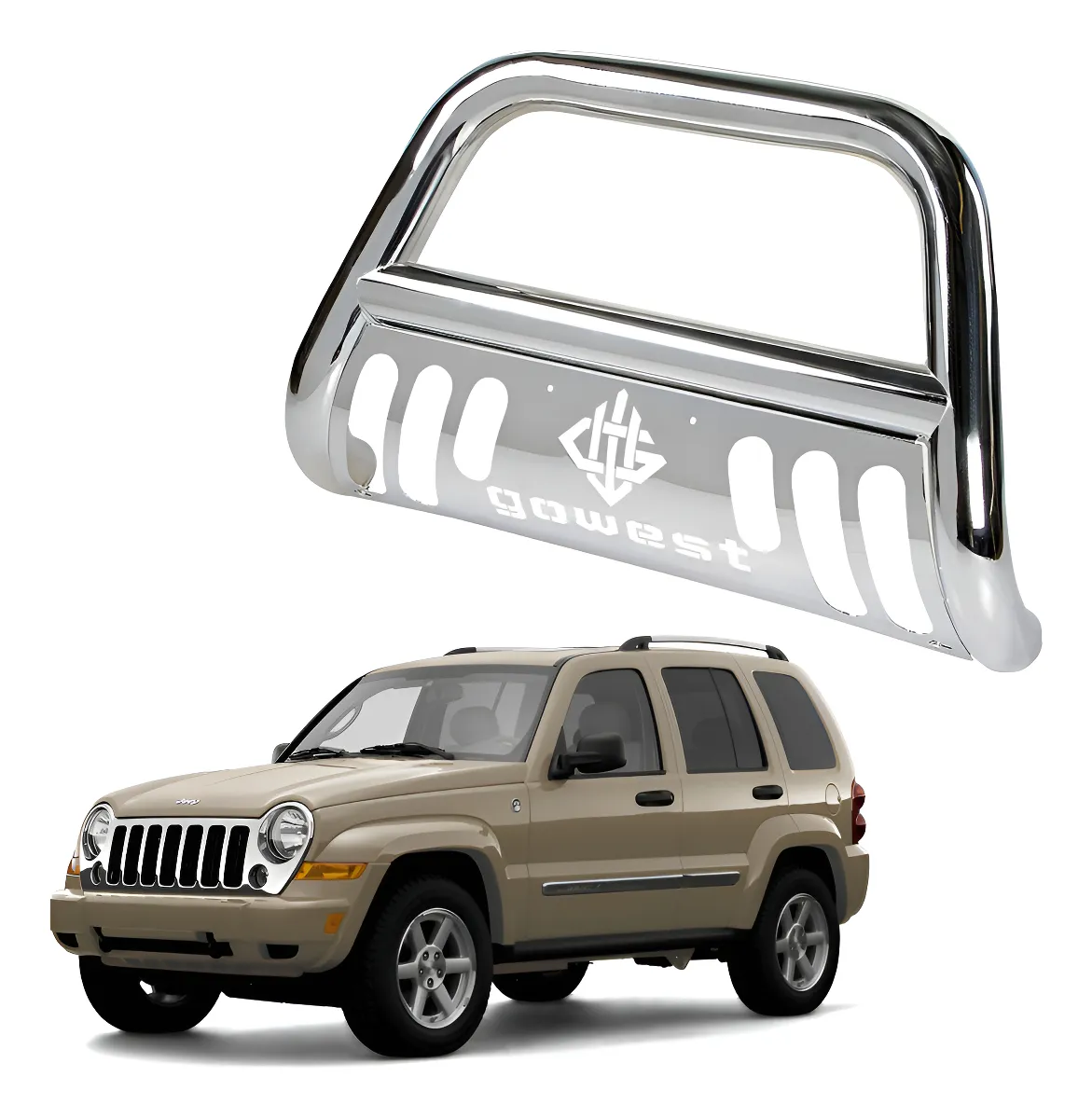 Burrera Protector Bar Cromada Jeep Liberty 2005 - 2007 - Image 1