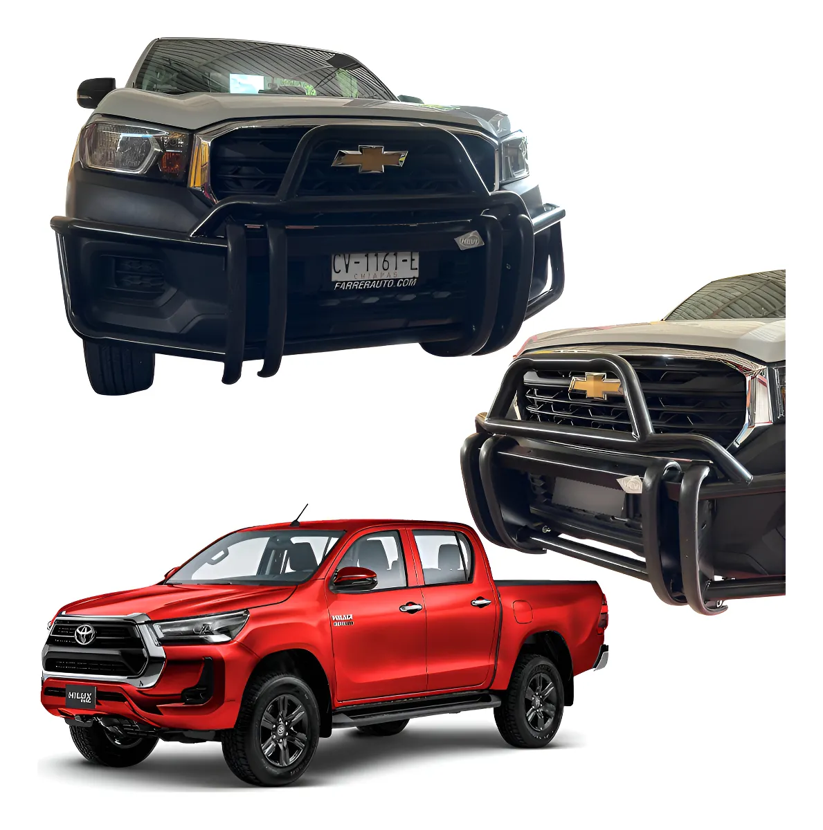 Burrera Defensa Delantera Para Toyota Hilux 2016 - 2024 - Image 1