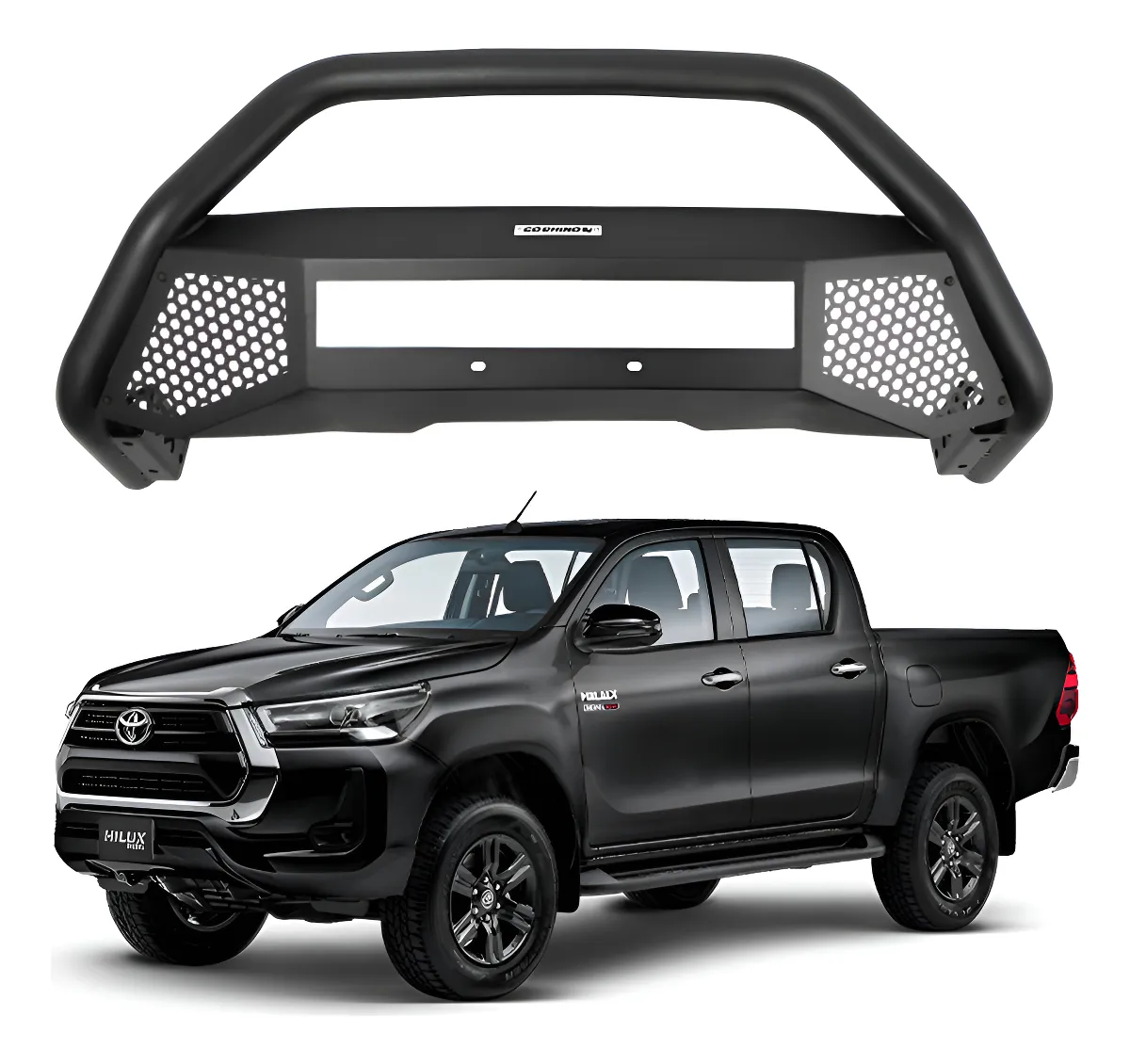 Defensa Rc4 Lr Sin Led Go Rhino Toyota Hilux 2016-2025 - Image 1