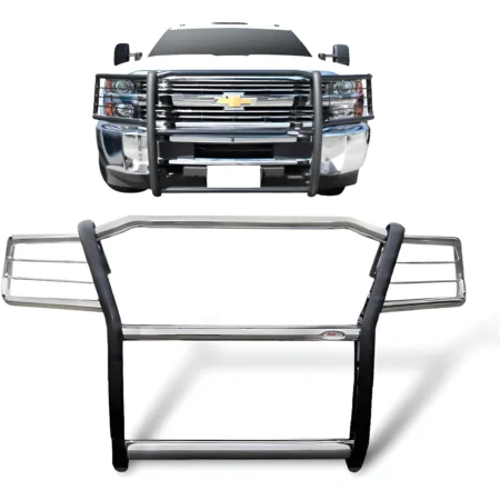 Burrera Defensa Cubrefaros Cromada Silverado 3500