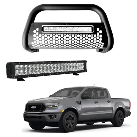 Burrera Tumbaburros Con Barra Led Ford Ranger 2012-2022