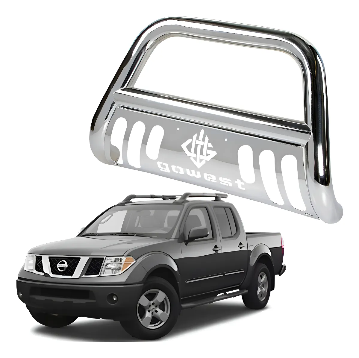 Centro De Burrera Protector Bar Cromada Frontier 2001 - 2007 - Image 1