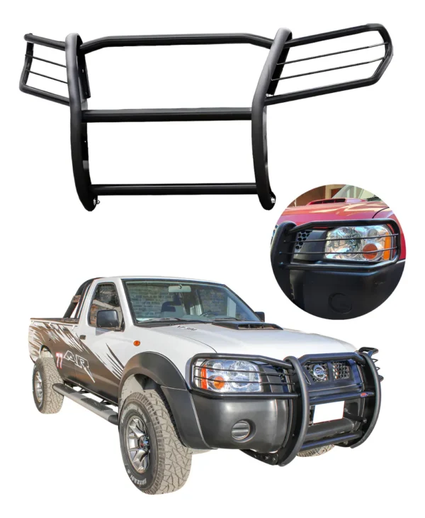 Burrera Cubrefaros Trainer Nissan Pickup D22 2009-2015 Negro