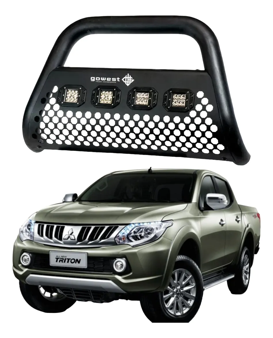 Tumba Burros Ultra Bar Mitsubishi L200 2008-2015 4 Focos - Image 1
