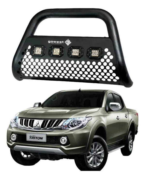 Burrera Ultra Bar Mitsubishi L200 2008-2015 4 Focos