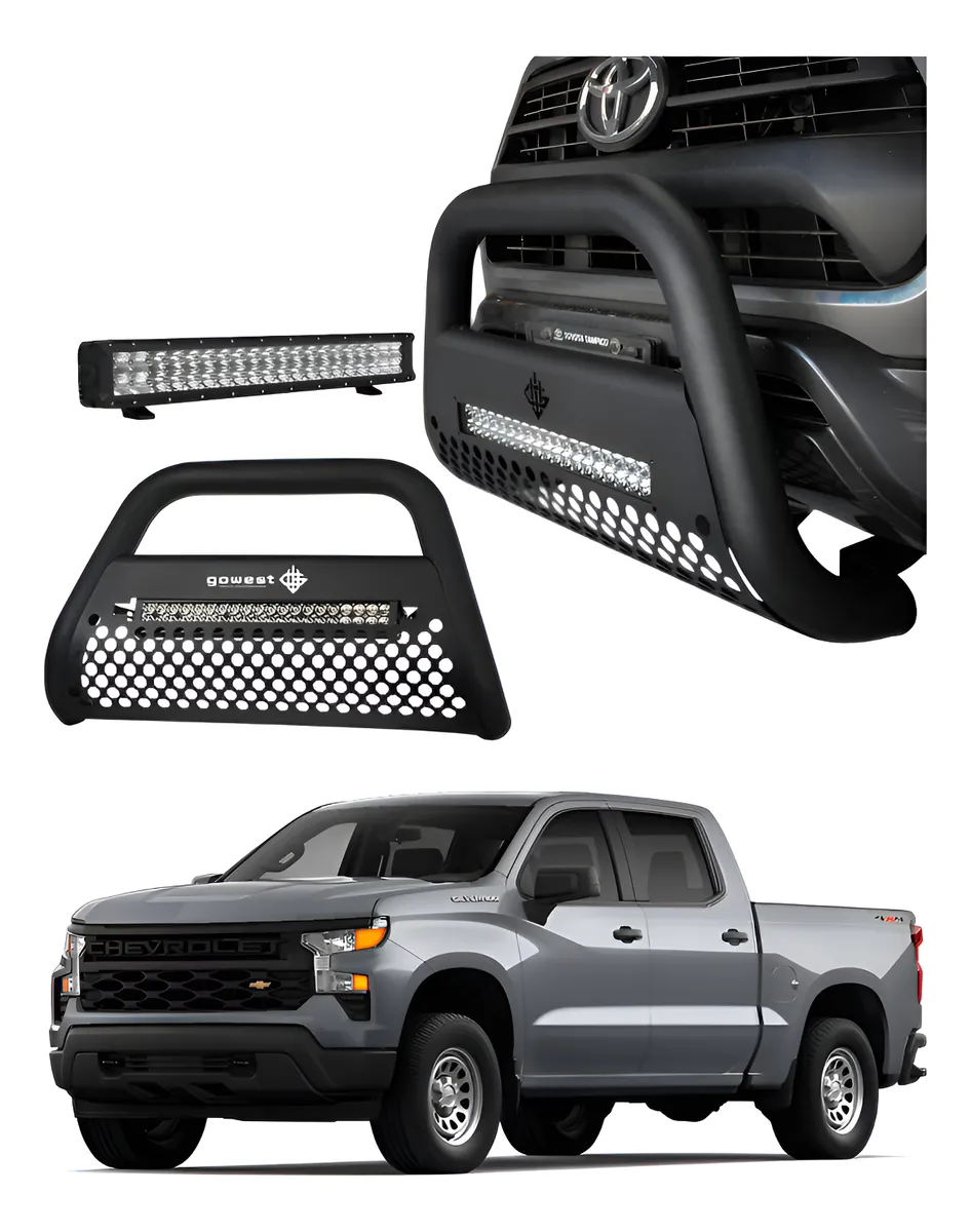 Combo Burrera Ultra Bar Silverado 2019 - 2024 + Barra Led - Image 1