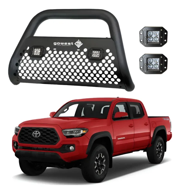 Combo Burrera Ultra Bar Toyota Tacoma 2016 - 2022 + 2 Faros