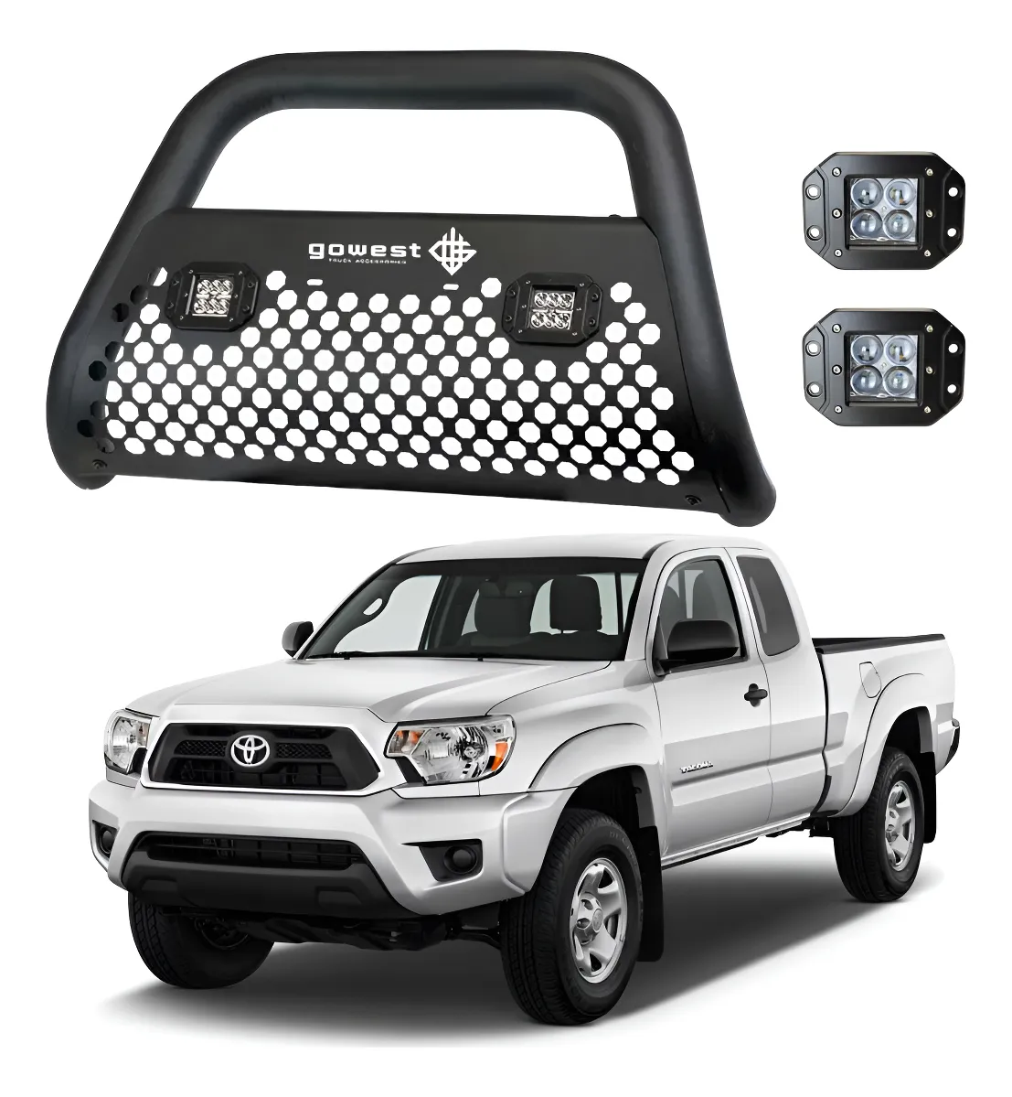 Kit Burrera Ultra Bar Toyota Tacoma 2005-2015 + 2 Faros Led - Image 1