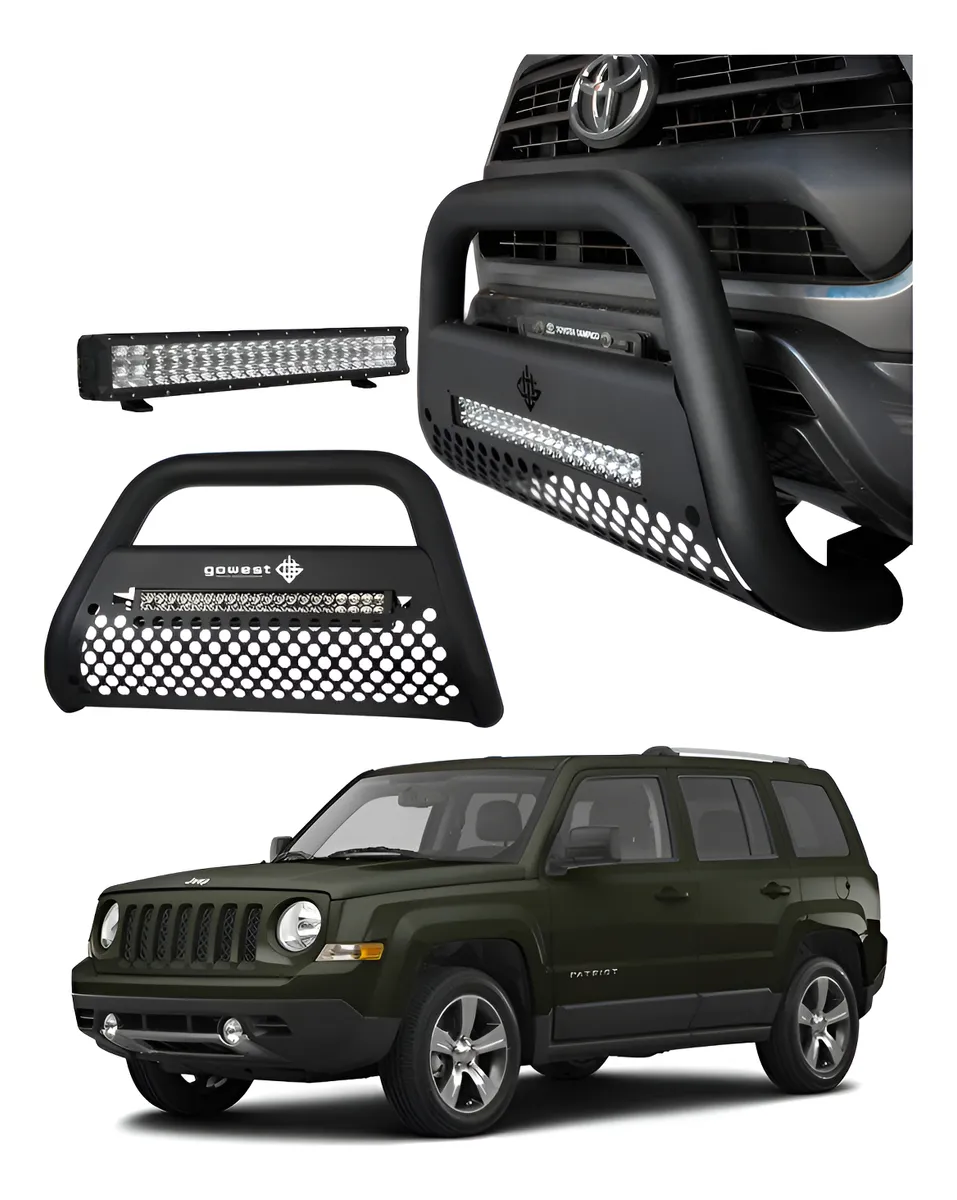 Combo Burrera Ultra Bar Jeep Liberty 2002 - 2004 + Barra Led - Image 1