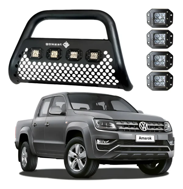 Kit Burrera Ultra Bar Volkswagen Amarok 2010 - 2020 + 4 Led