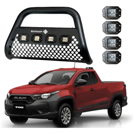 Kit Burrera Ultra Bar Ram 700 Cab Reg 2014 - 2020 + 4 Faros