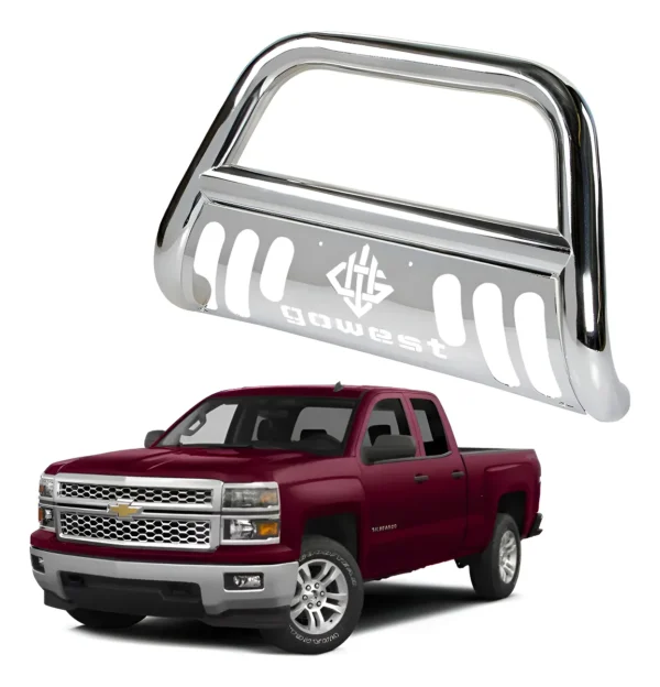 Burrera Protector Bar Cromada Chevrolet Silverado 2014-2015