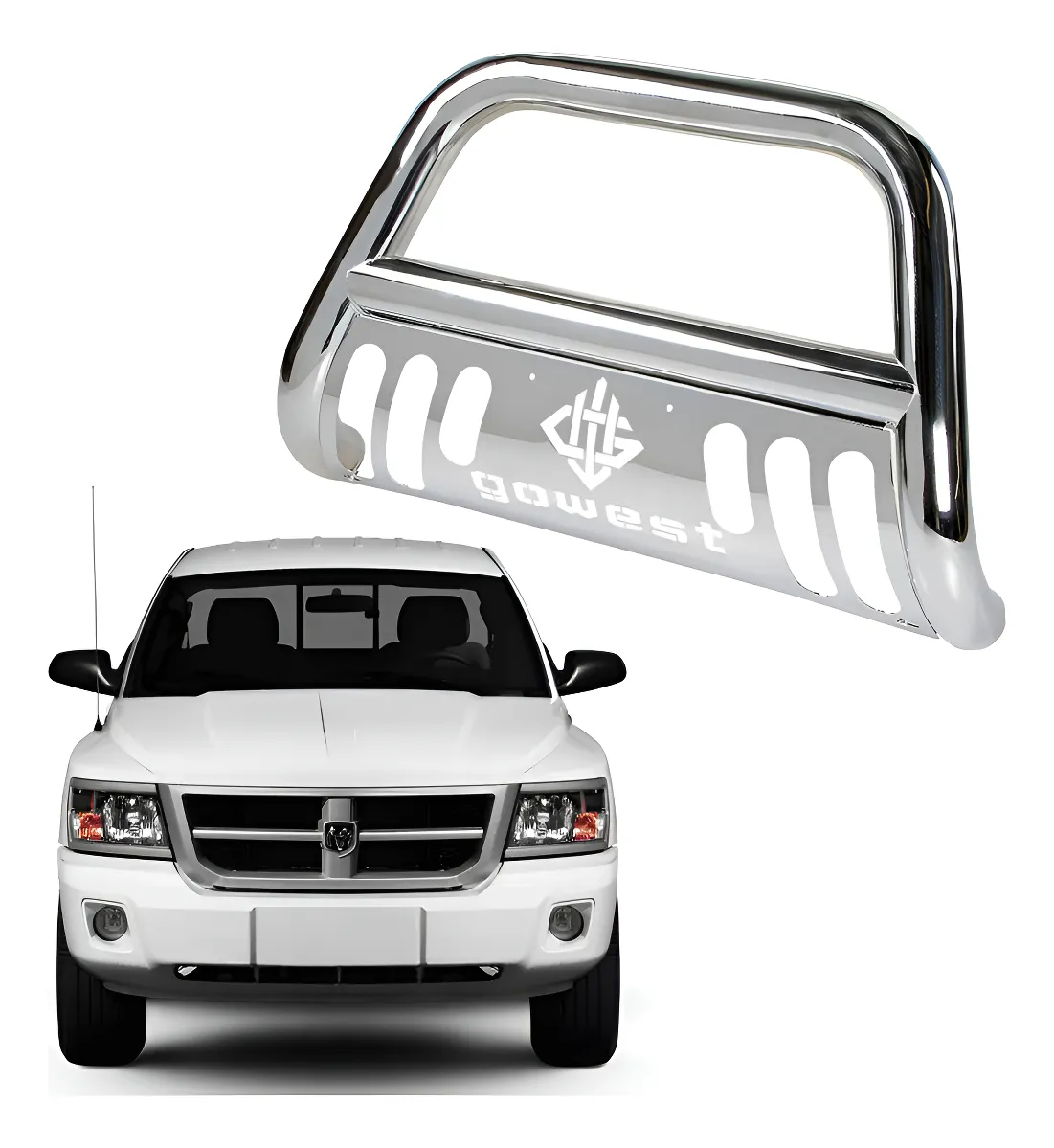 Burrera Protector Bar Cromada Dodge Dakota 2005 - 2012 - Image 1