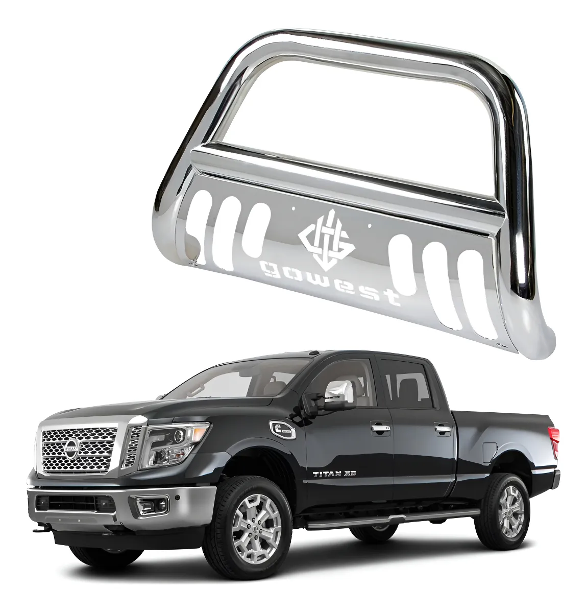 Burrera Protector Bar Cromada Toyota Titan 2004 - 2016 - Image 1