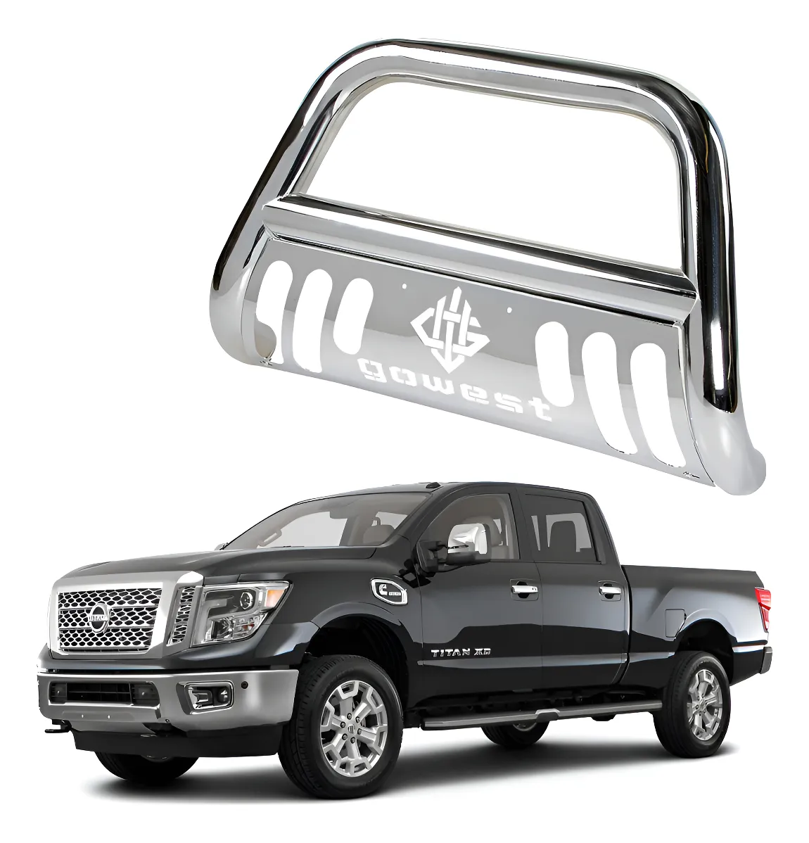 Burrera Protector Bar Cromada Toyota Titan 2004 - 2016 - Image 1