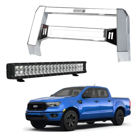 Kit Burrera Baja Bar Ford Ranger 2013 - 2022 + Barra Luz Led