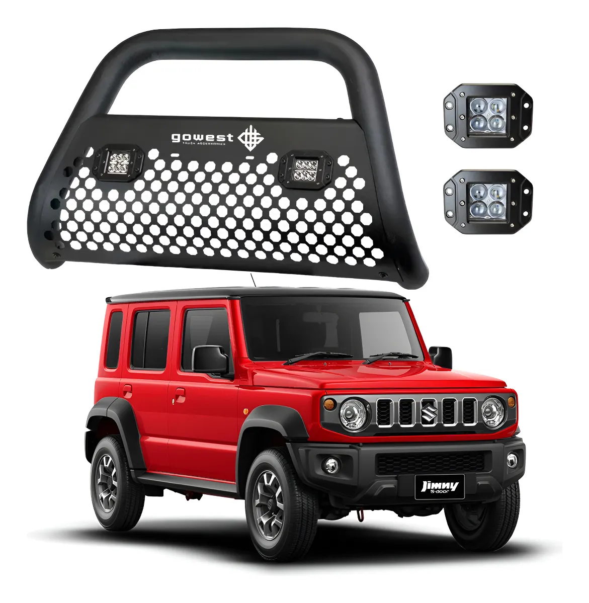 Kit Burrera Ultra Bar Suzuki Jimny 2021 - 2024 + 2 Faros Led - Image 1