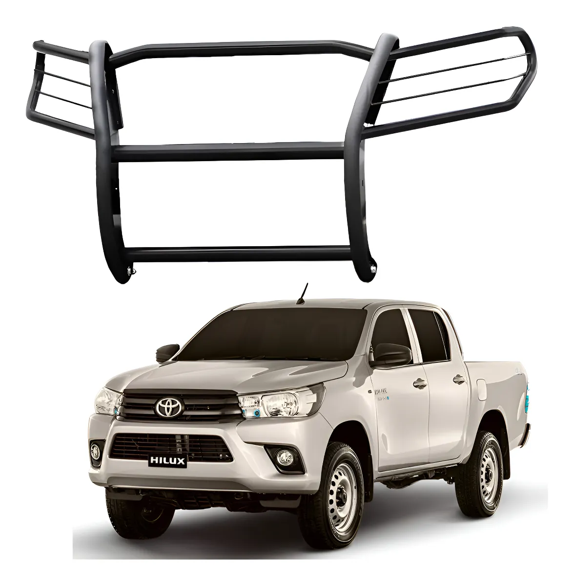 Burrera Euroguard Negra Para Toyota Hilux 2016 - 2022 - Image 1