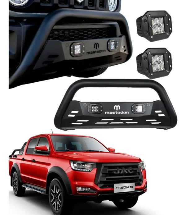 Kit Burrera Rage Para Jac Frison T8 2020 - 2024 + 2 Luz Led