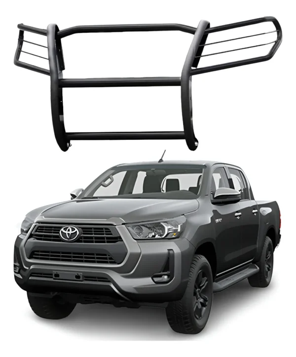 Burrera Euroguard Negra Para Toyota Hilux 2021 - 2024