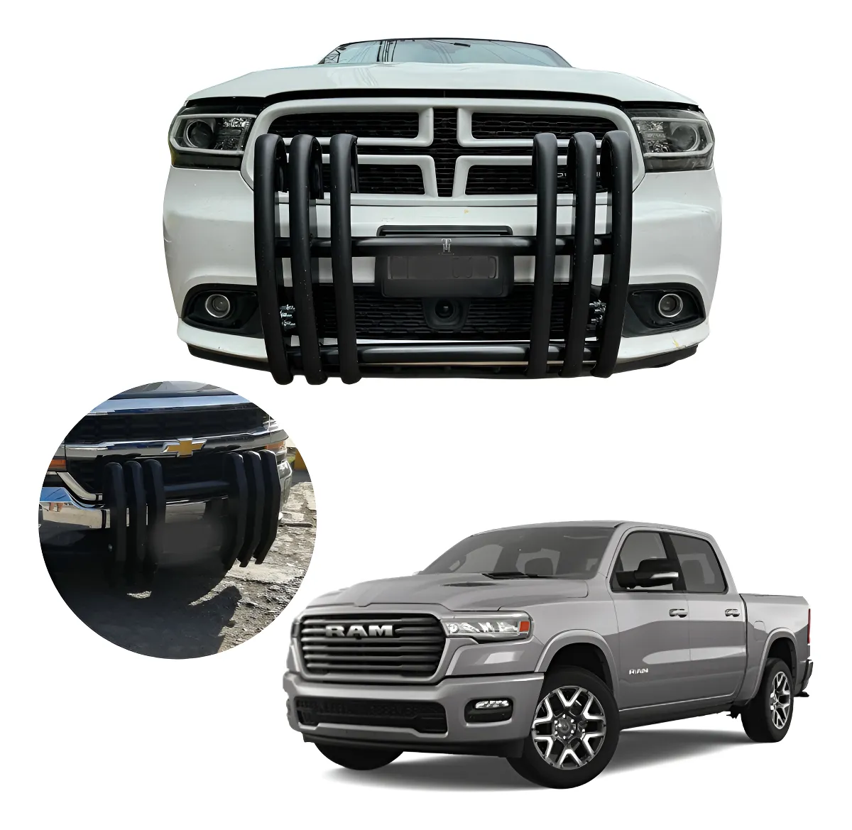 Burrera Delantera Tipo Patrulla Ram 1500 / 2500 2013 - 2025 - Image 1