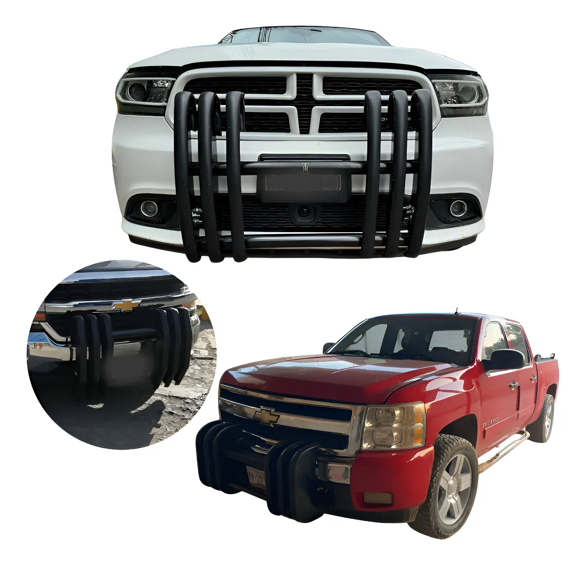 Burrera Delantera Tipo Patrulla Para Silverado 2007 - 2025 - Image 1