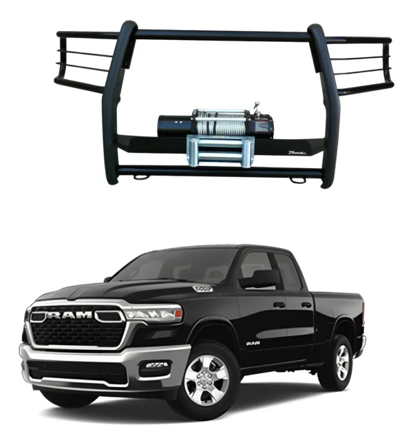 Burrera Con Base Para Winch Dodge Ram 1500/2500 2016 - 2024+